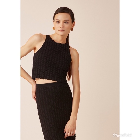 Keepsake The Label Black Aeroplane Cropped Top Small - Picture 1 of 7